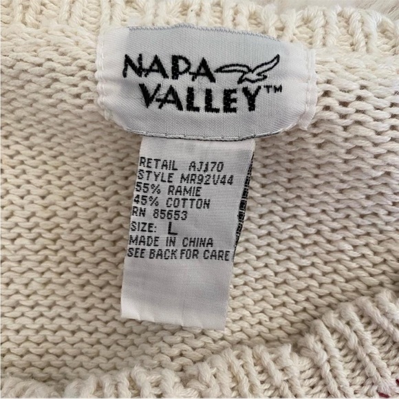 Vintage Napa Valley Cottagecore Coquette Knit Christmas Sweater - Picture 8 of 8